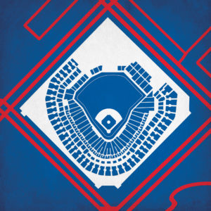 Globe Life Park in Arlington Map Art by City Prints