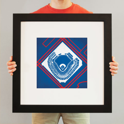 Globe Life Park in Arlington Map Art by City Prints - Image 3
