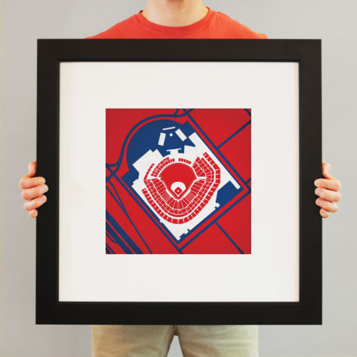 Turner Field Map Art by City Prints - Image 3