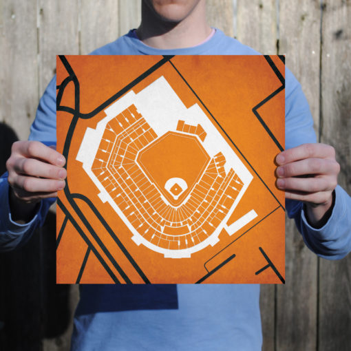Oriole Park at Camden Yards Map Art by City Prints - Image 2