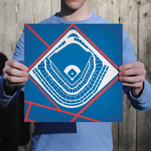 Wrigley Field Map Art by City Prints - Image 2