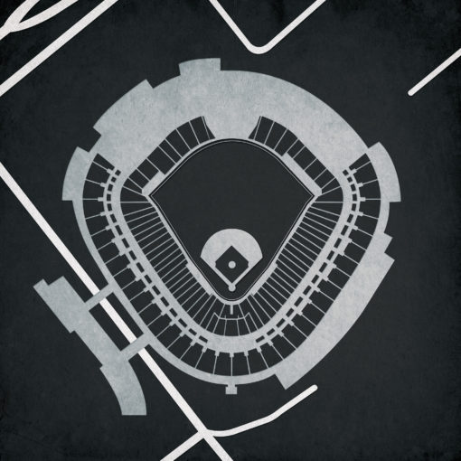 Guaranteed Rate Field Map Art by City Prints