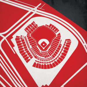 Great American Ball Park Map Art by City Prints