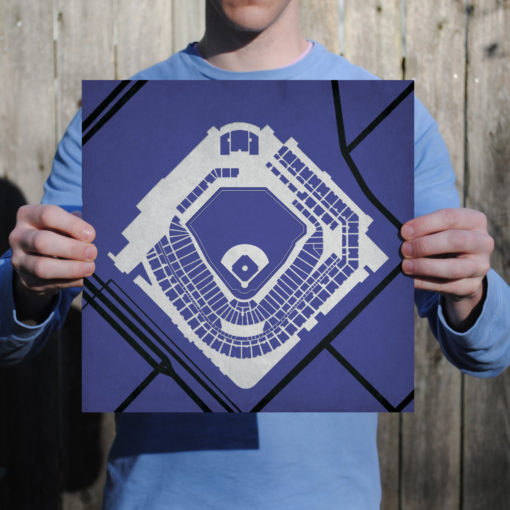 Coors Field Map Art by City Prints - Image 2
