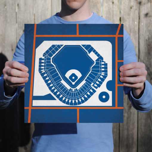 Comerica Park Map Art by City Prints - Image 2