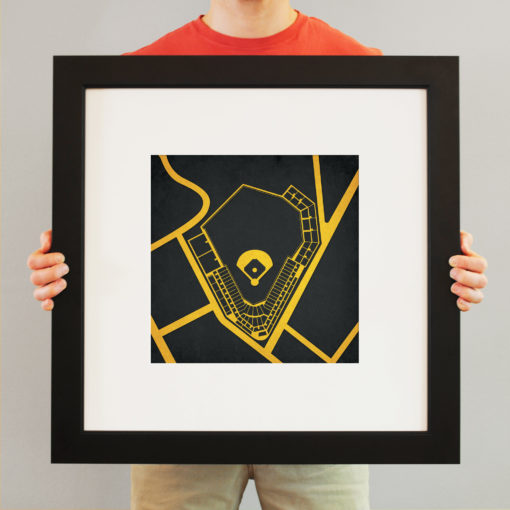 Forbes Field Map Art by City Prints - Image 4