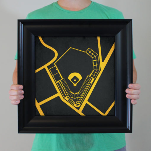 Forbes Field Map Art by City Prints - Image 5