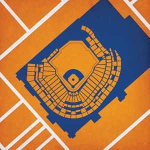 Minute Maid Park Map Art by City Prints