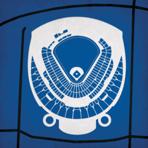 Kauffman Stadium Map Art by City Prints