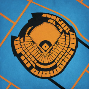 Marlins Park Map Art by City Prints
