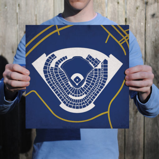 Miller Park Map Art by City Prints - Image 2
