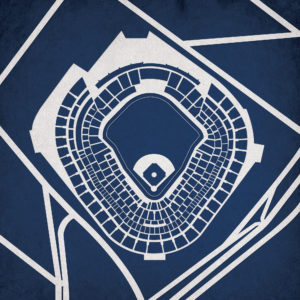 Yankee Stadium Map Art by City Prints
