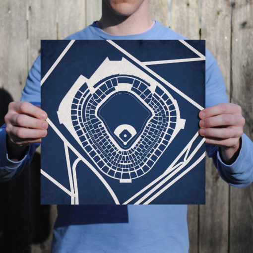 Yankee Stadium Map Art by City Prints - Image 2