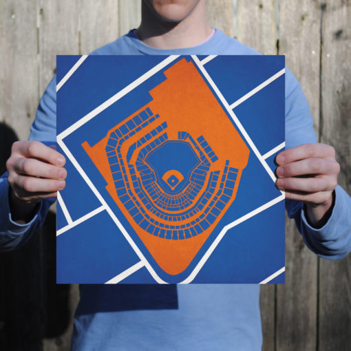 Citi Field Map Art by City Prints - Image 2