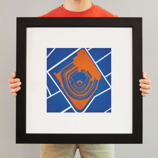 Citi Field Map Art by City Prints - Image 3