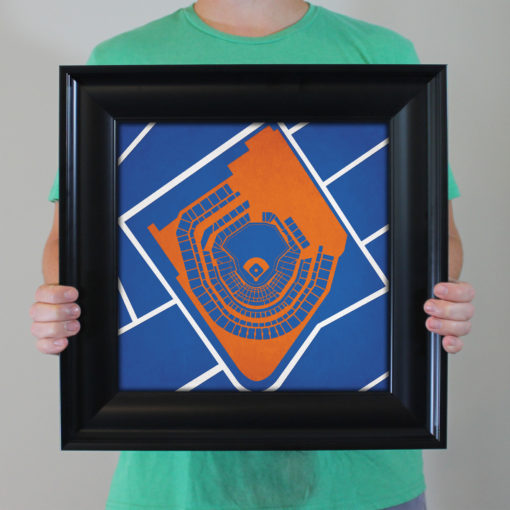 Citi Field Map Art by City Prints - Image 4