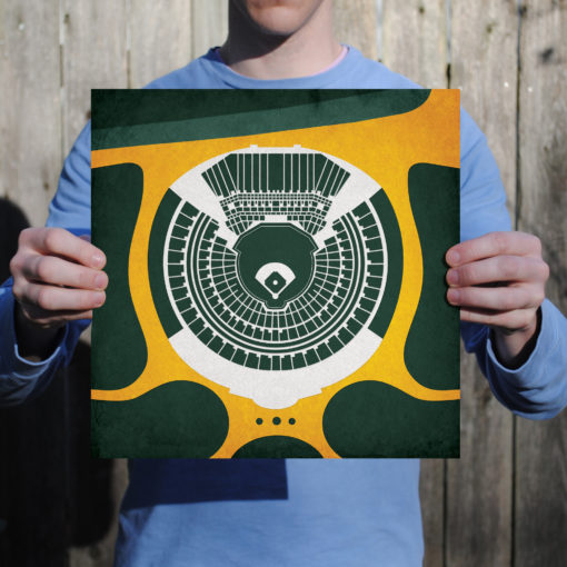 Oakland Coliseum Map Art by City Prints - Image 2