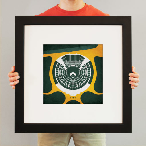 Oakland Coliseum Map Art by City Prints - Image 3