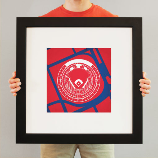 Old Busch Stadium Map Art by City Prints - Image 3