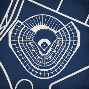 Old Yankee Stadium Map Art by City Prints