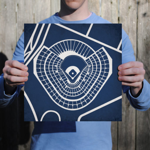Old Yankee Stadium Map Art by City Prints - Image 2