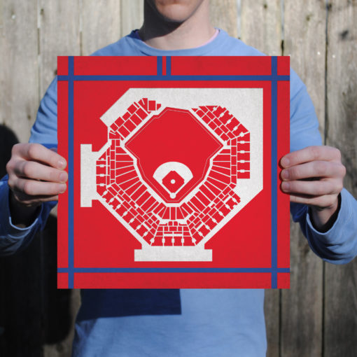Citizens Bank Park Map Art by City Prints - Image 2