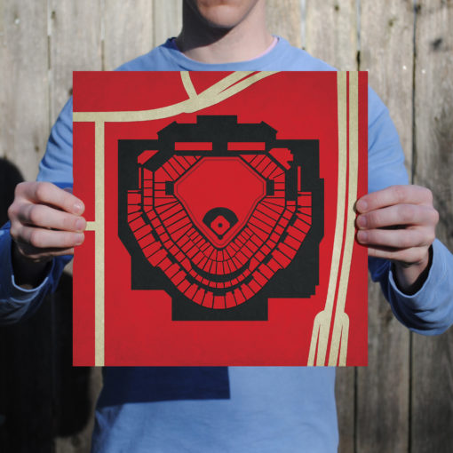 Chase Field Map Art by City Prints - Image 2