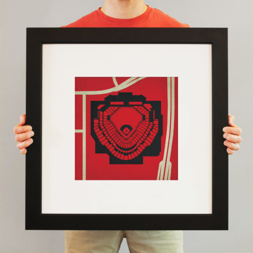 Chase Field Map Art by City Prints - Image 3