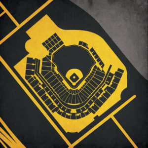 PNC Park Map Art by City Prints