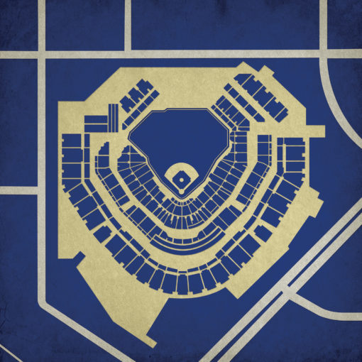 Petco Park Map Art by City Prints