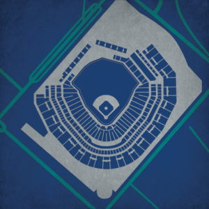 Safeco Field Map Art by City Prints