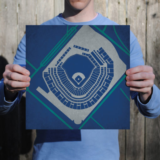 Safeco Field Map Art by City Prints - Image 2
