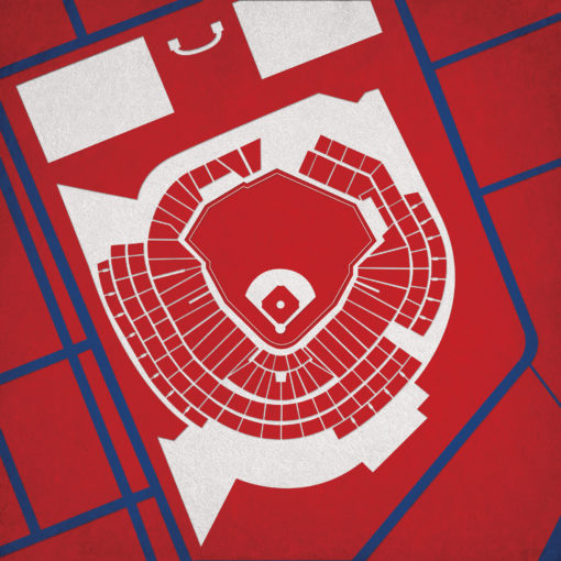 Nationals Park Map Art by City Prints