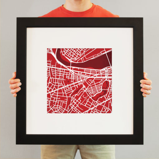 Boston University Campus Map Art by City Prints - Image 4