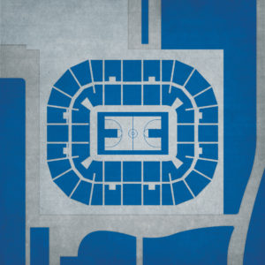 Clune Arena Map Art by City Prints
