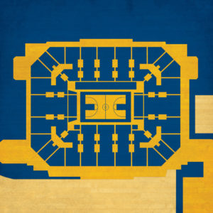 Haas Pavilion Map Art by City Prints