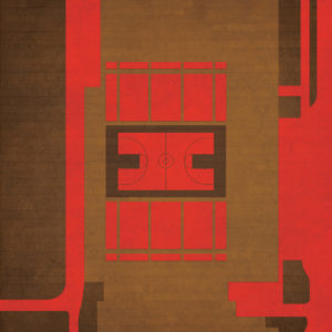 Newman Arena Map Art by City Prints