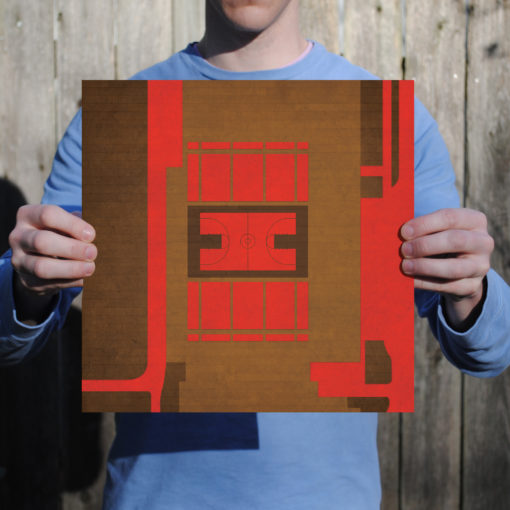 Newman Arena Map Art by City Prints - Image 2