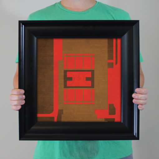 Newman Arena Map Art by City Prints - Image 4
