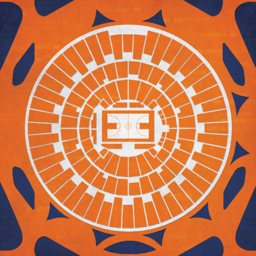State Farm Center Map Art by City Prints