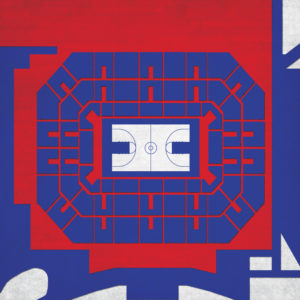 Allen Fieldhouse Map Art by City Prints