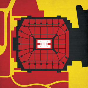 xfinity Center Map Art by City Prints