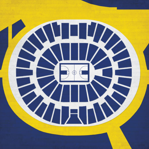 Crisler Arena Map Art by City Prints