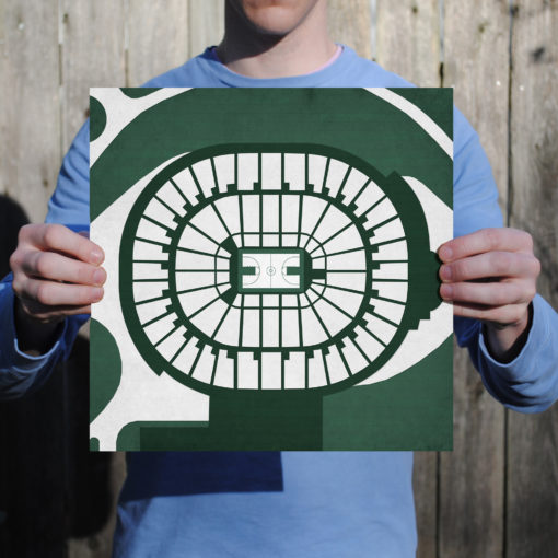 Breslin Student Events Center Map Art by City Prints - Image 2