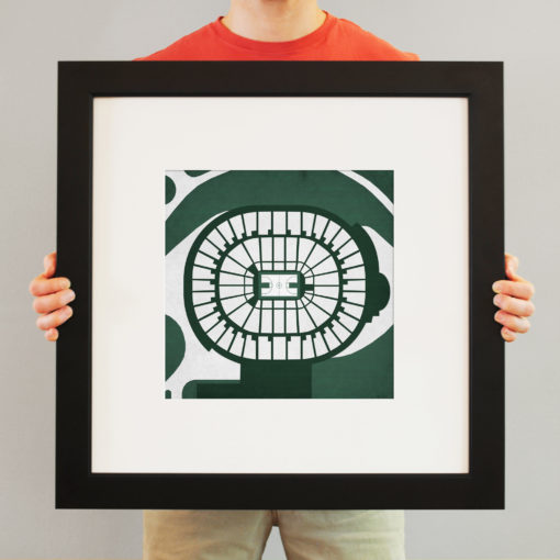 Breslin Student Events Center Map Art by City Prints - Image 3