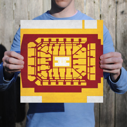 Williams Arena Map Art by City Prints - Image 2