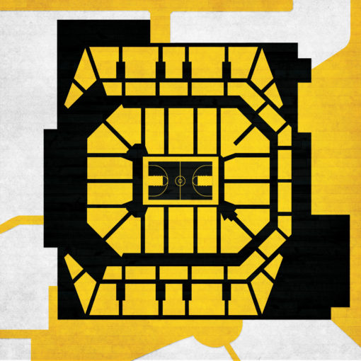 Mizzou Arena Map Art by City Prints