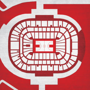 PNC Arena Map Art by City Prints