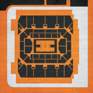 Gill Coliseum Map Art by City Prints