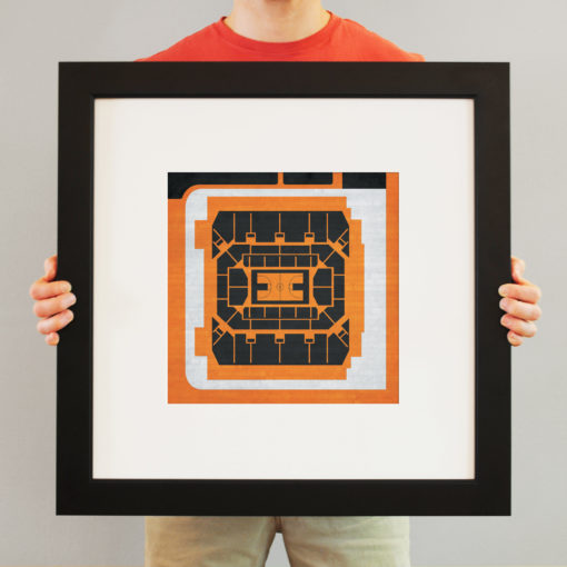 Gill Coliseum Map Art by City Prints - Image 3